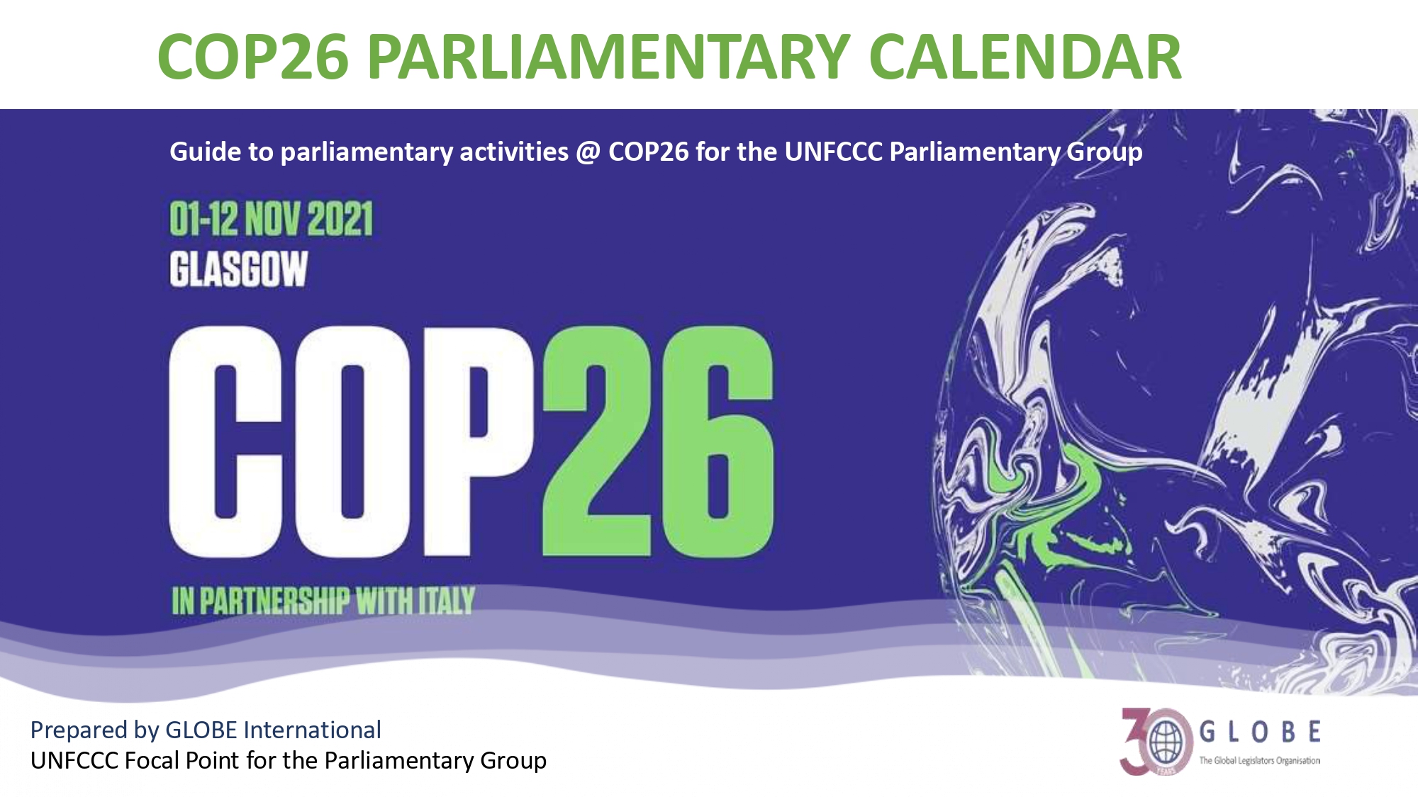 UNFCCC Focal Point Parliamentary Group GLOBE